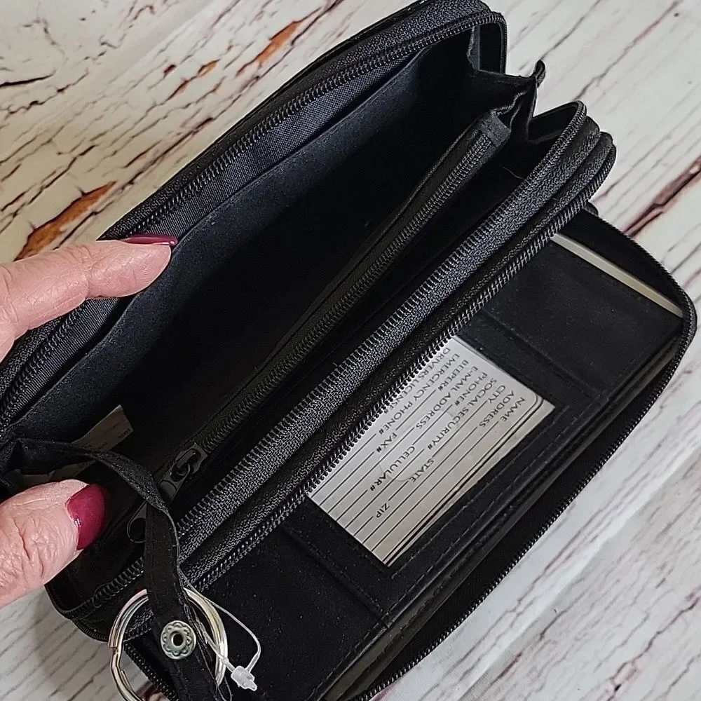 Unbranded Black Patent Wallet NWOT